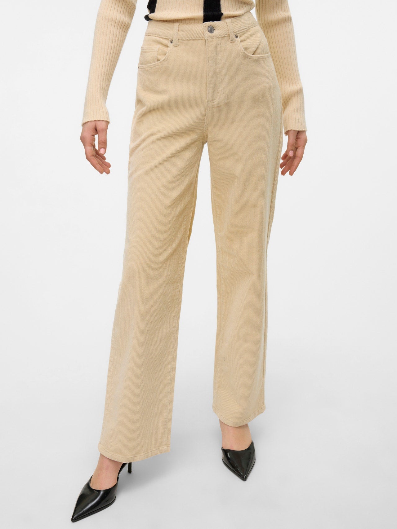 VMTESSA Hohe Taille Weit geschnitten Jeans