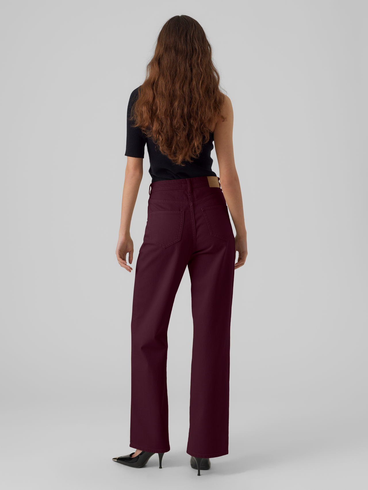VMTESSA Hohe Taille Weit geschnitten Jeans