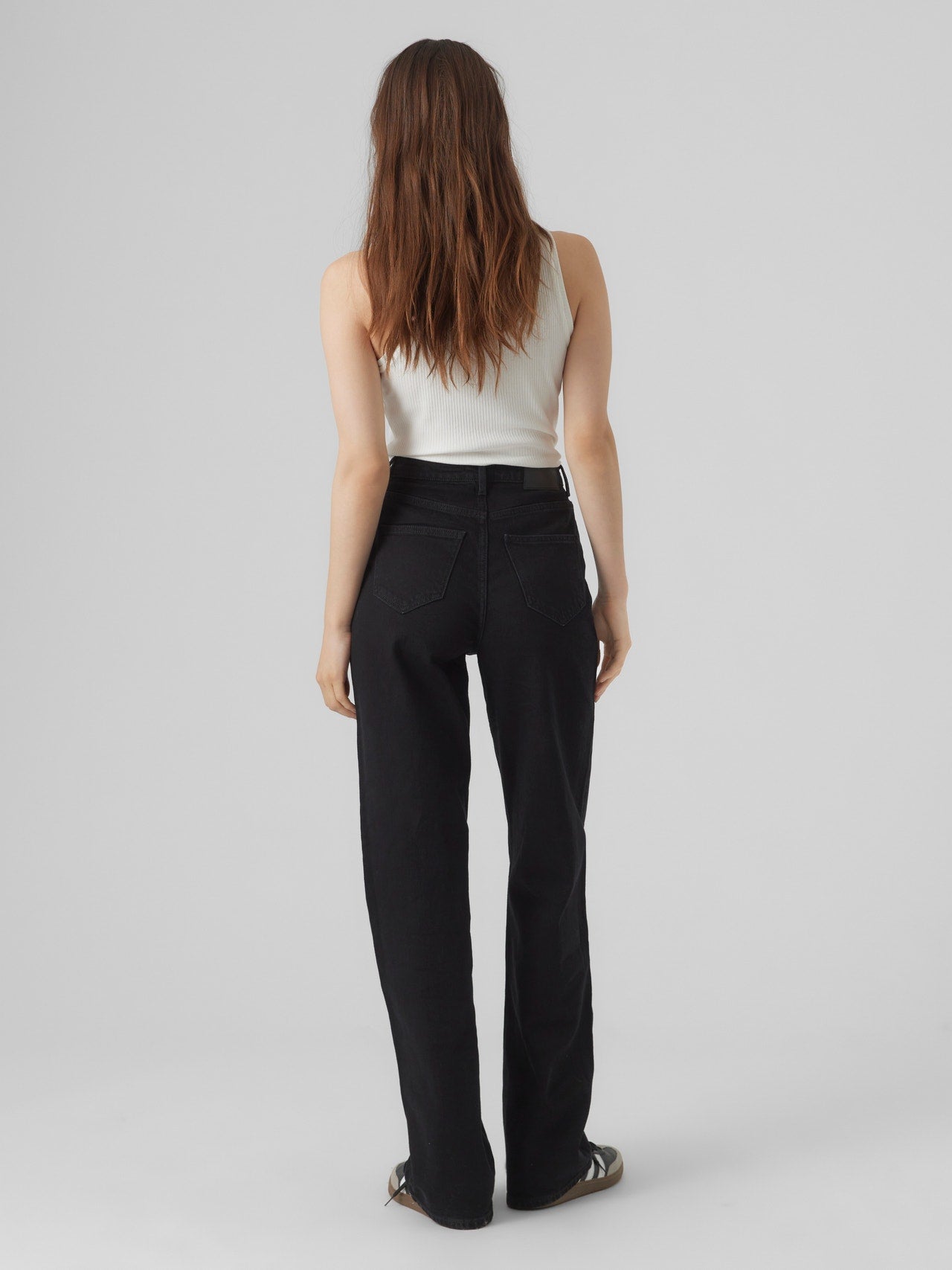 VMTESSA Hohe Taille Weit geschnitten Jeans
