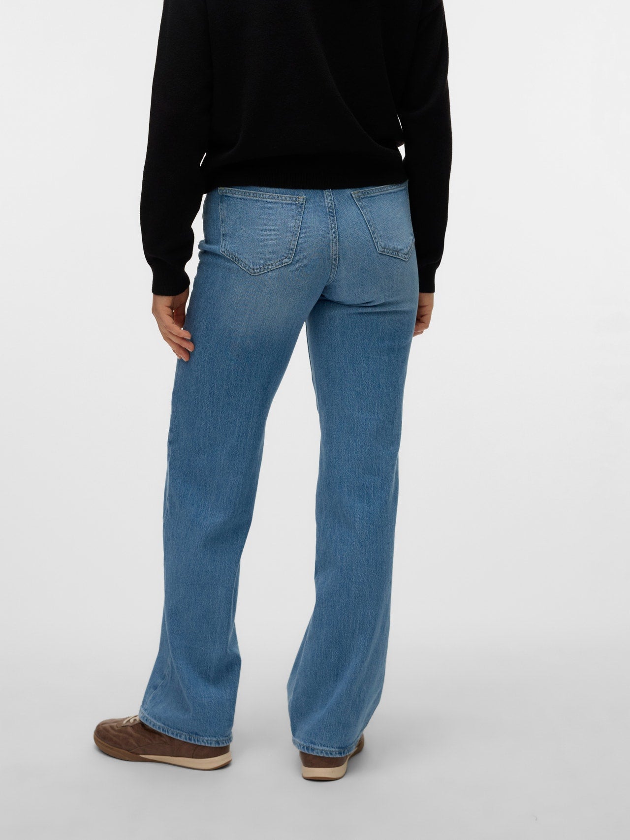 VMTESSA Hohe Taille Weit geschnitten Jeans