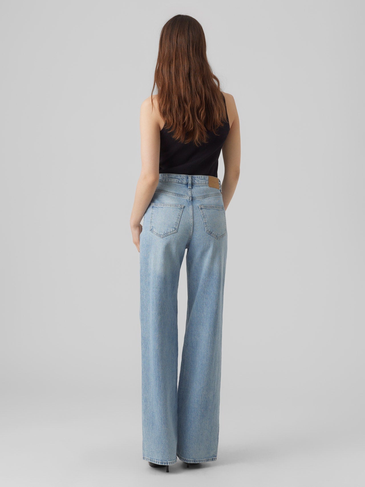 VMTESSA Hohe Taille Weit geschnitten Jeans