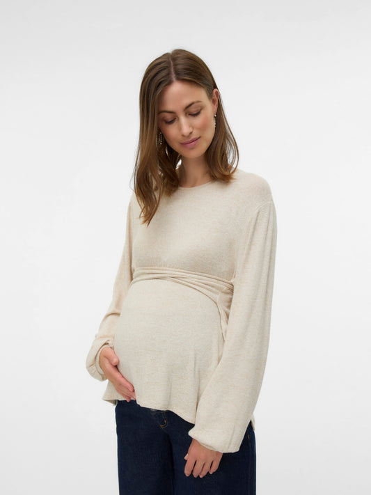 Normal geschnitten Rundhals Top