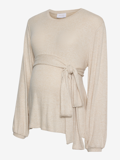 Normal geschnitten Rundhals Top