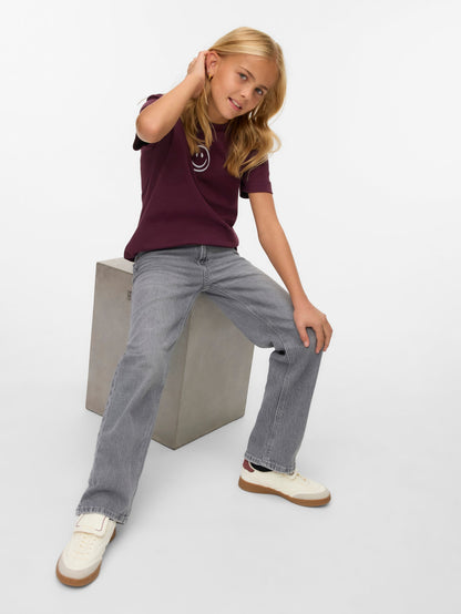 VMTESSA Hohe Taille Weiter Beinschnitt Jeans