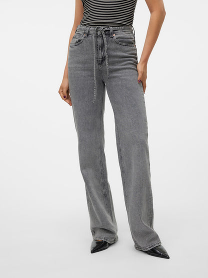 VMTESSA Hohe Taille Weit geschnitten Jeans