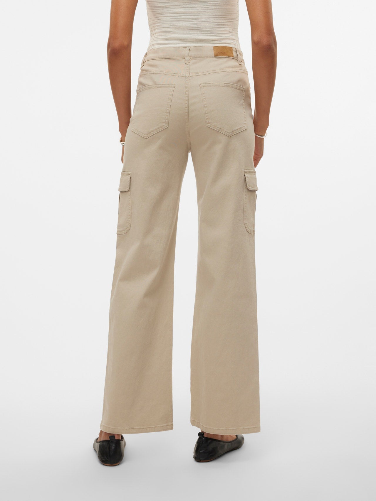 VMTESSA Hohe Taille Weit geschnitten Jeans