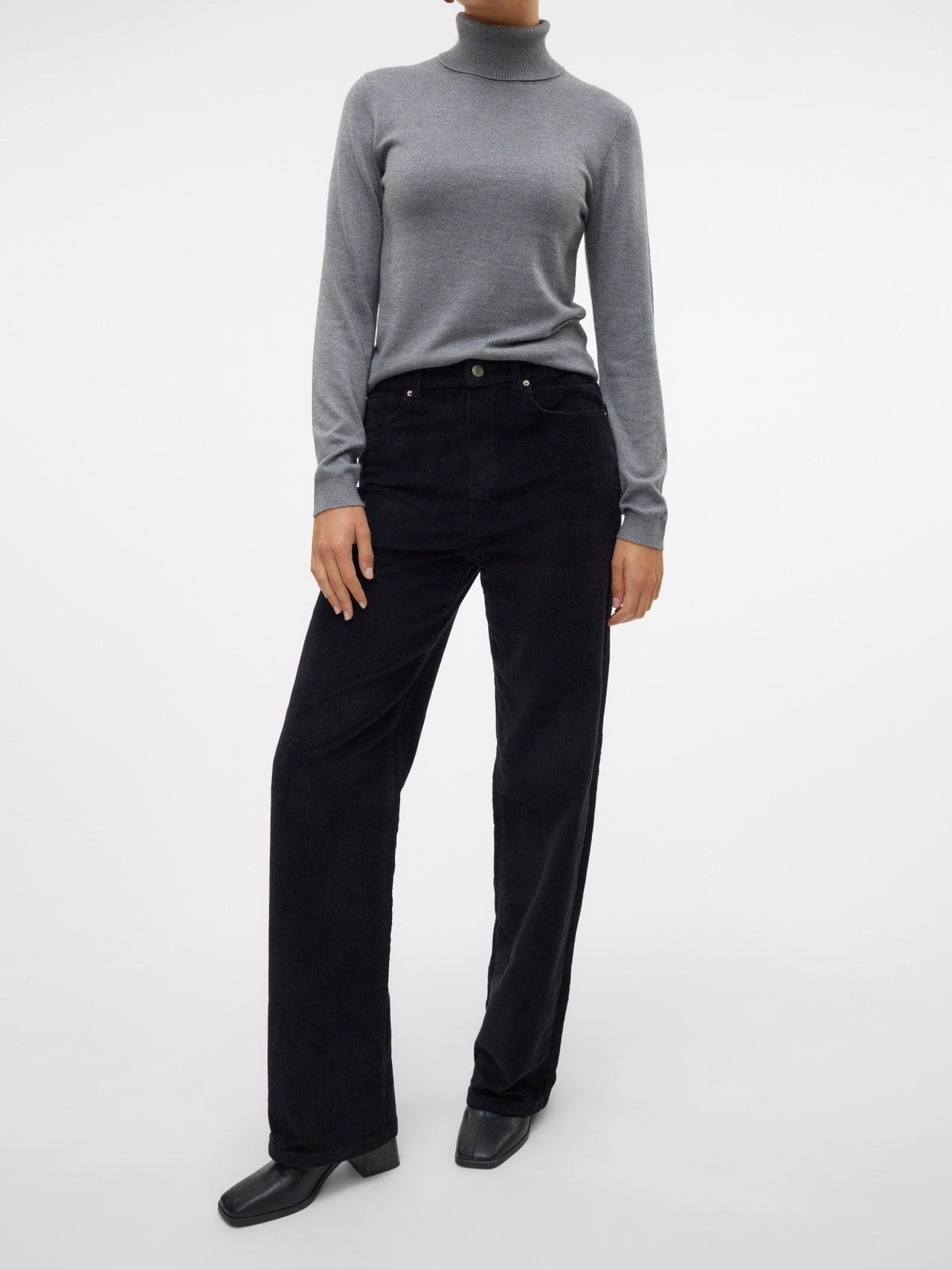 VMTESSA Hohe Taille Weit geschnitten Jeans