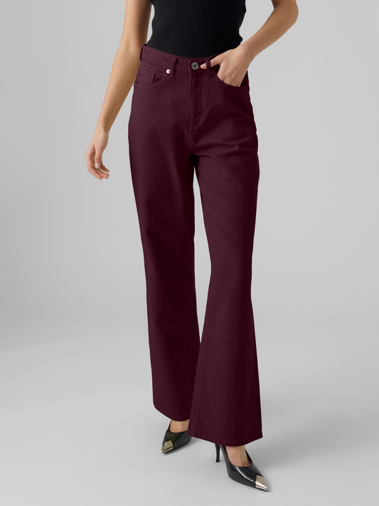 VMTESSA Hohe Taille Weit geschnitten Jeans