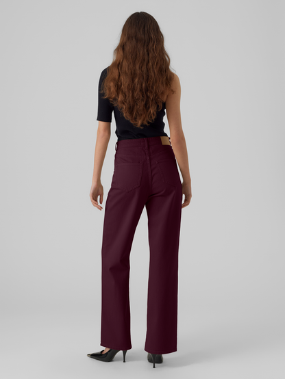 VMTESSA Hohe Taille Weit geschnitten Jeans