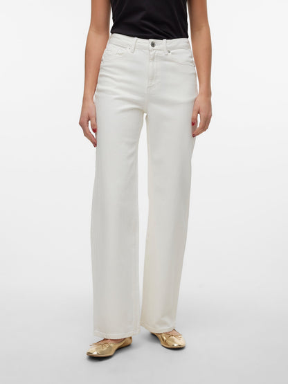 VMTESSA Hohe Taille Weit geschnitten Jeans