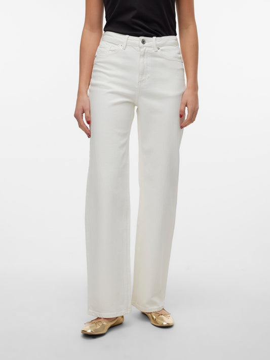 VMTESSA Hohe Taille Weit geschnitten Jeans