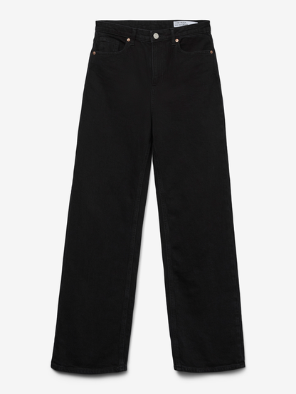 VMTESSA Hohe Taille Weit geschnitten Jeans