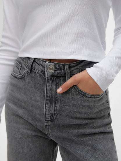 VMTESSA Hohe Taille Weit geschnitten Jeans