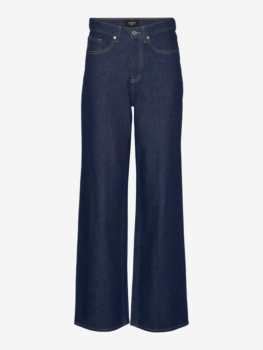 VMTESSA Hohe Taille Weit geschnitten Jeans