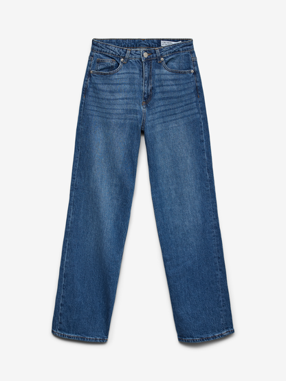 VMTESSA Hohe Taille Weit geschnitten Jeans