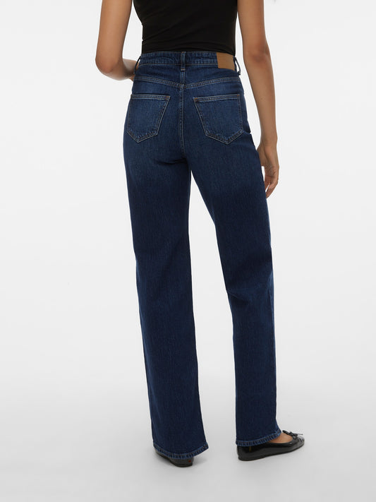 VMTESSA Hohe Taille Weit geschnitten Jeans