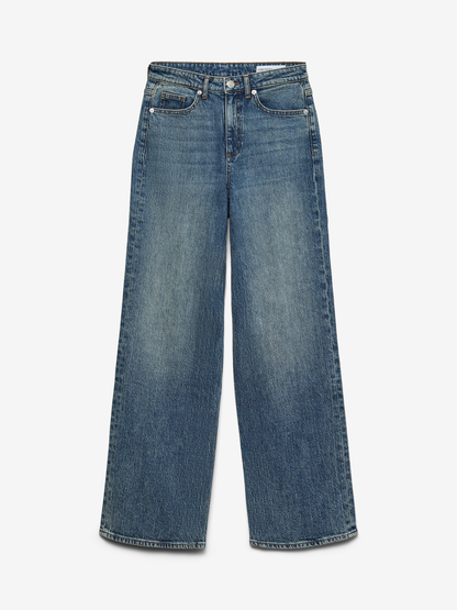 VMTESSA Hohe Taille Weit geschnitten Jeans