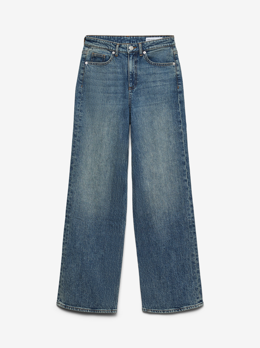VMTESSA Hohe Taille Weit geschnitten Jeans
